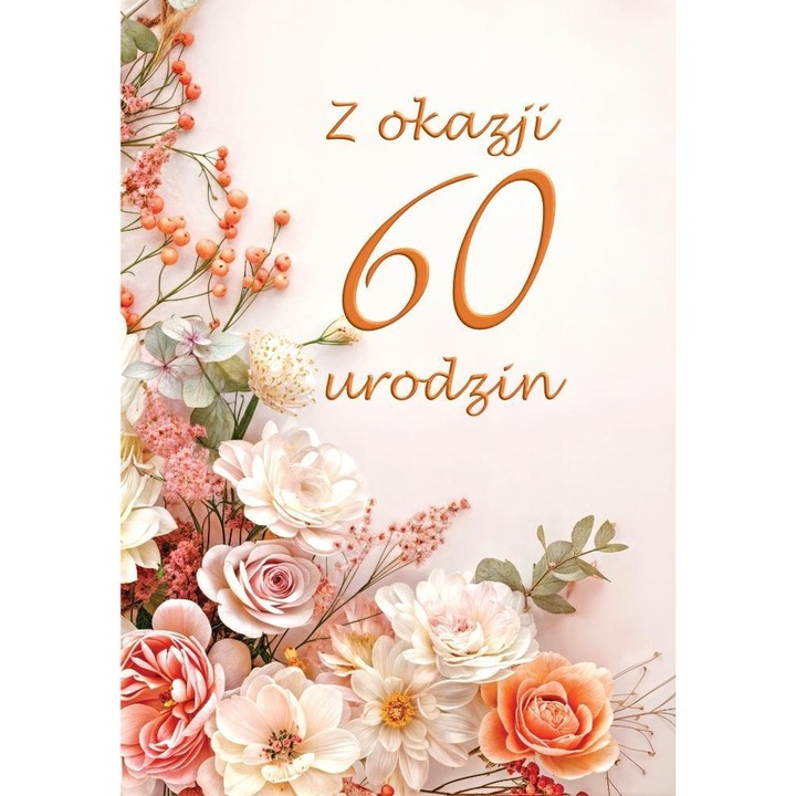 Felicitare, Trend, Kartka okolicznosciowa Urodziny 60
