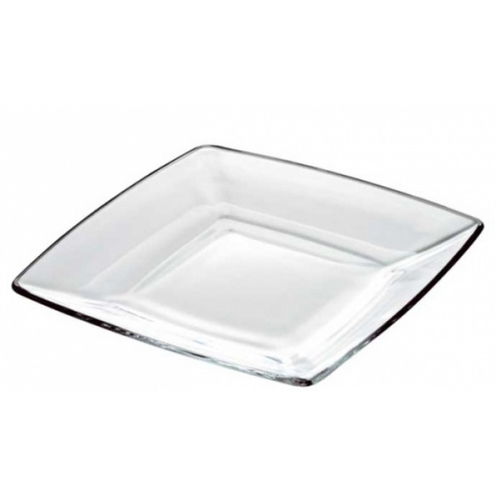 Platou patrat pentru servit din sticla temperata VIDIVI colectia TORCELLO 40x30xh3, 5cm