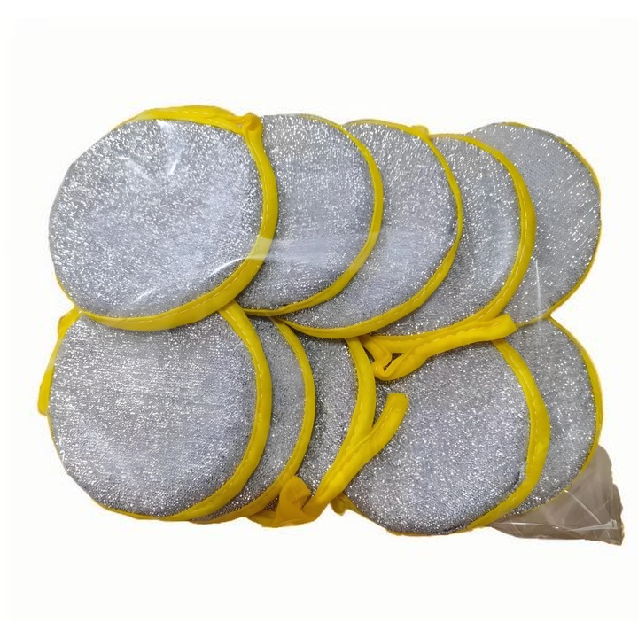 Set 10 bureti de spalat vase, cu doua fete, design compact, multicolor