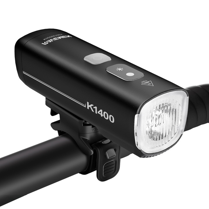RAVEMEN K1400 1400 Lumeni Lumina Inteligenta de Zi/Night Riding Frontala, Activare/Dezactivare Automata si Senzor de Lumina pentru Conditii de Lumina Ambientala Ridicata/Scazuta, IPX7 Rezistent