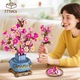 Flori de Cires, HOGOKIDS, Cseresznyevirág Bonsai Építőkészlet, 2 az 1-ben Mesterséges Bonsai Növény Otthoni Dekorációhoz, Botanikus Cseresznyevirág Játék Felnőtteknek és Tizenéveseknek (775 DARAB)