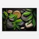 Panou Sticla Bucatarie, 60x80 cm, Protectie aragaz, Antistropi, Termorezistent, Feng-shui, Pietre, Bamboo Stones View