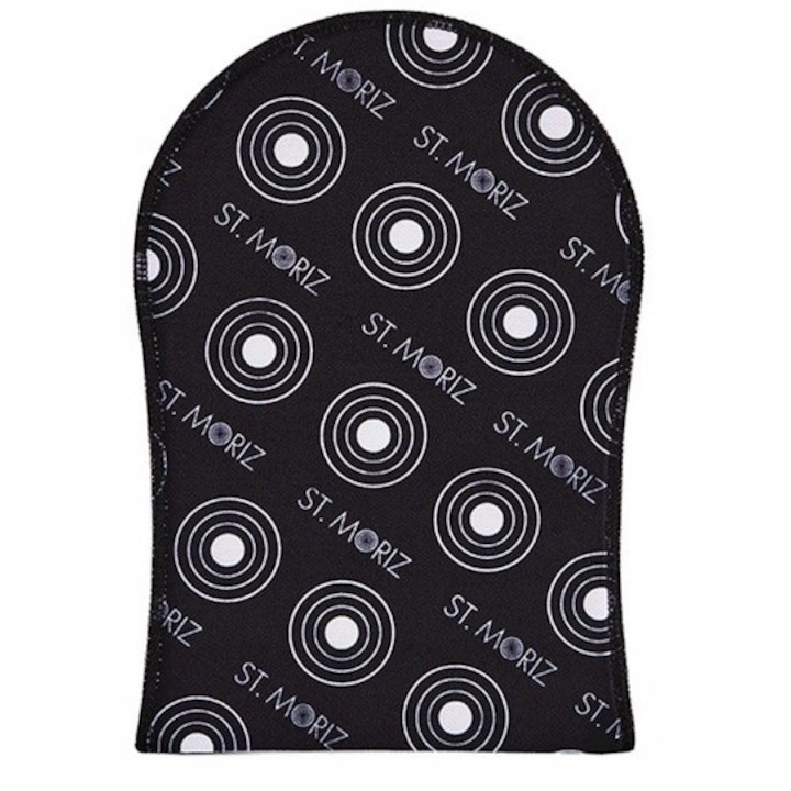 Önbarnító felhordó kesztyű, St. Moriz, textil, fekete