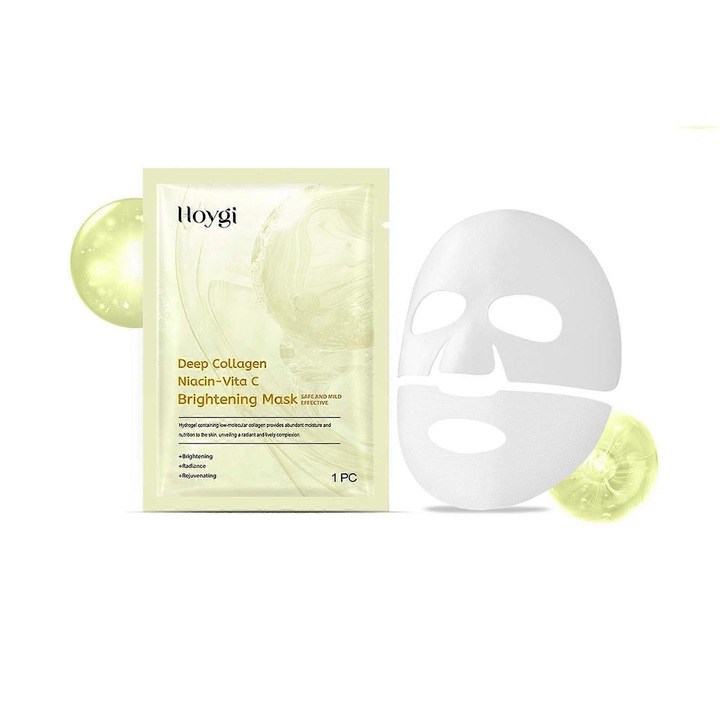 Set de 4 masti pentru fata cu vitamina C, hidratare, iluminare, 100ml