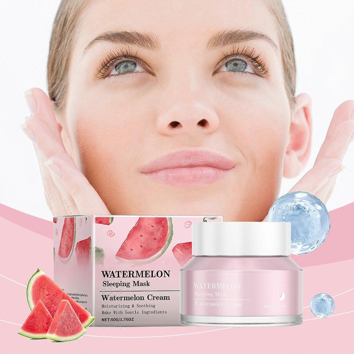 Masca faciala cu colagen solubil tip III, 50g, eficienta pentru hidratare si anti-imbatranire, 5.2x6.5x6.5cm