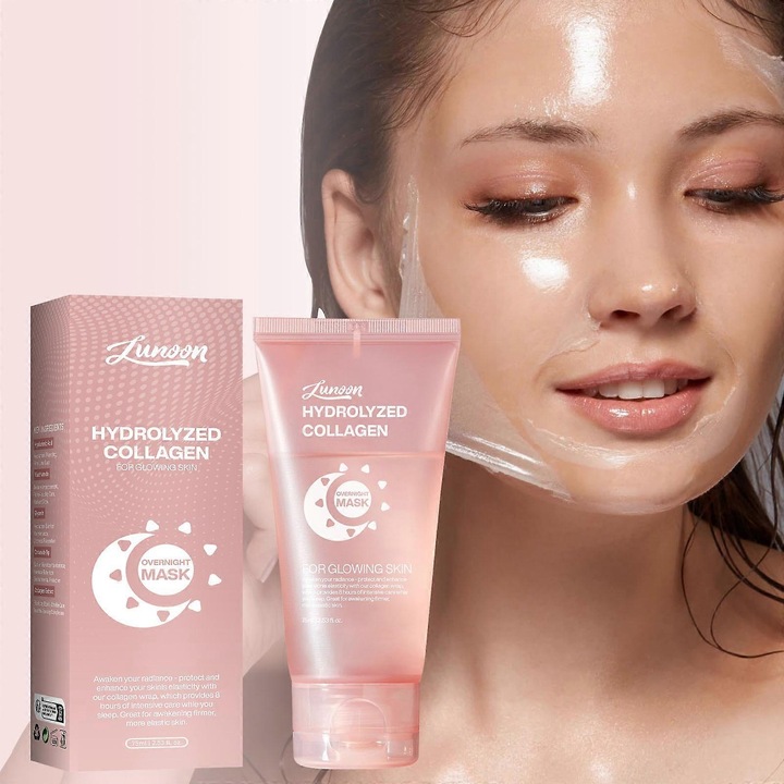Masca de fata peeling, 75ml, set cu pensula, hidratanta, fermitate, pentru toate tipurile de ten