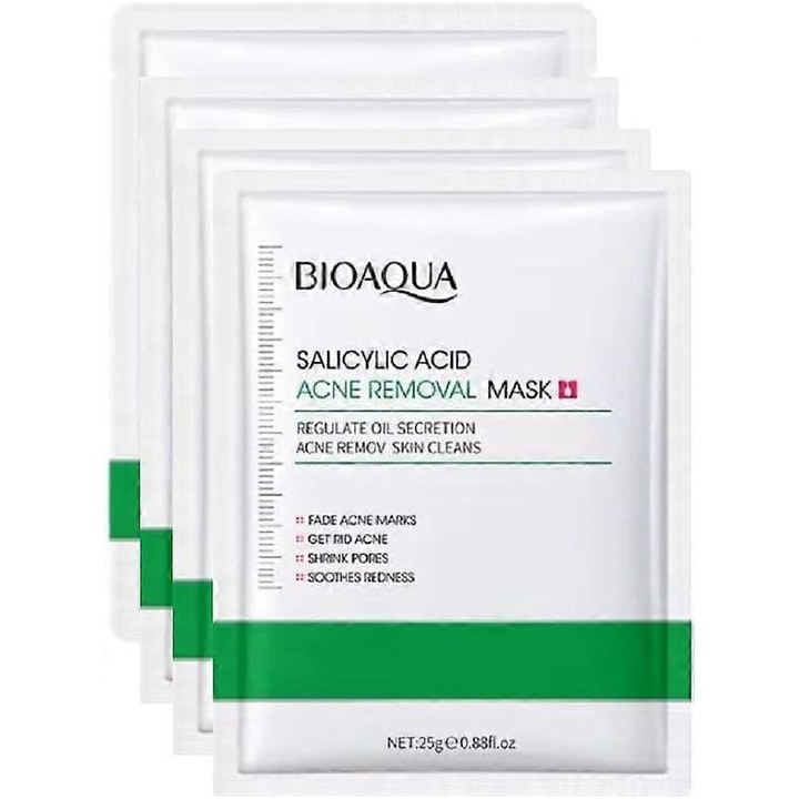 Masca pentru fata, Bioaqua, 4 bucati, 25g, vitamina C si colagen