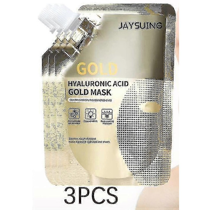 Masca de fata Jaysuing Retinol Gold, set 3 bucati, curata porii, reduce liniile fine, hidrateaza, 30g