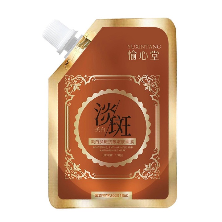 Masca de fata antiimbatranire si antirid, peel-off pentru indepartarea pistruilor, 100ml, set