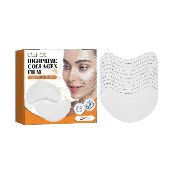 Set 10 masti pentru ochi cu Collagen, eelhoe, hidratare, efect lifting