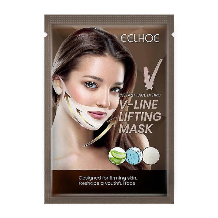 Masca de ridicare V-line, eelhoe, extract de aloe vera, acid hialuronic, 150x100mm
