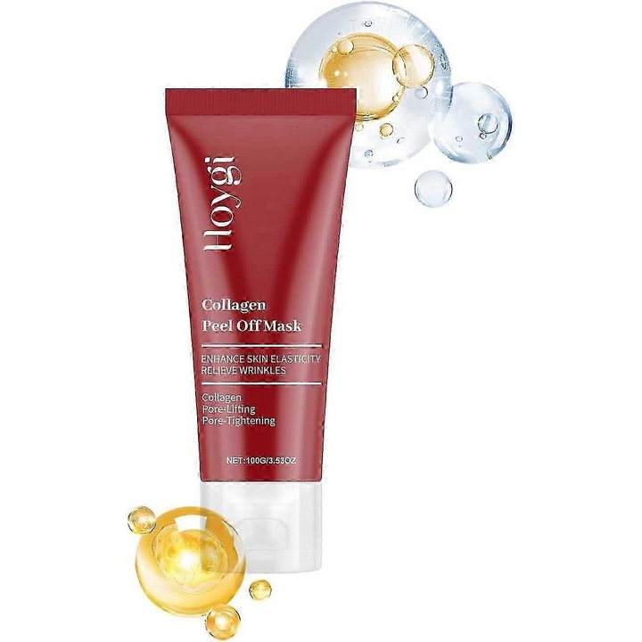 Masca de fata cu colagen pentru noapte, Hoygi, ingrijire elasticitate si hidratare, efect de lifting