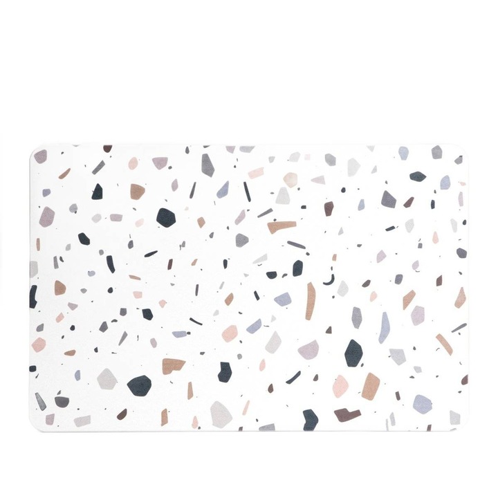 Covoras de baie Homla DITTA diatomit, design terrazzo, 39x60x0.9 cm
