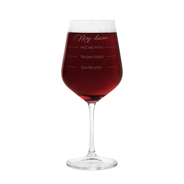 BRILLIANT vörösboros pohárkészlet, 4 darabos, 0,58L