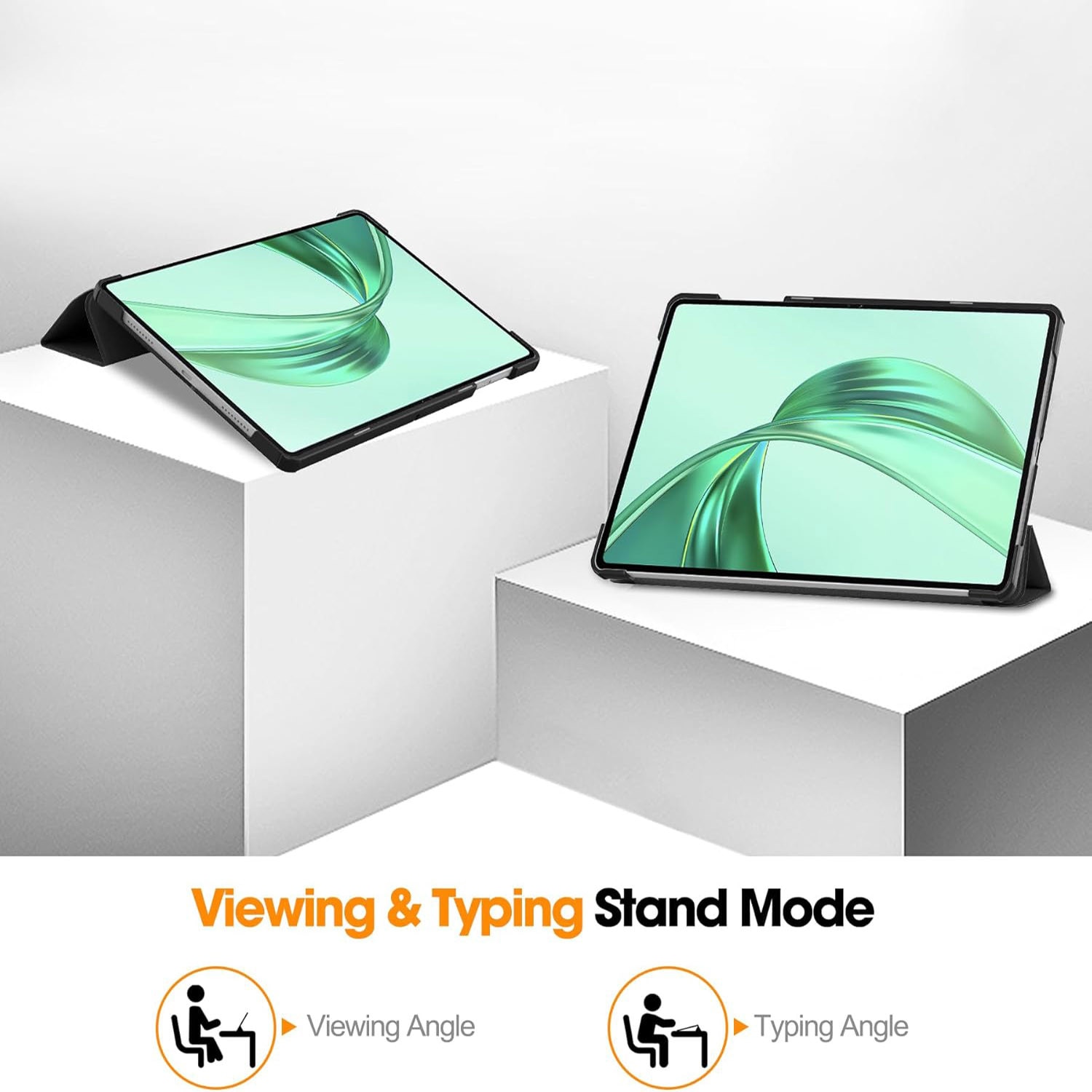 Husa tableta pentru, Honor Pad X8a 11 Inch, auto functie sleep/wake tip stand, Negru