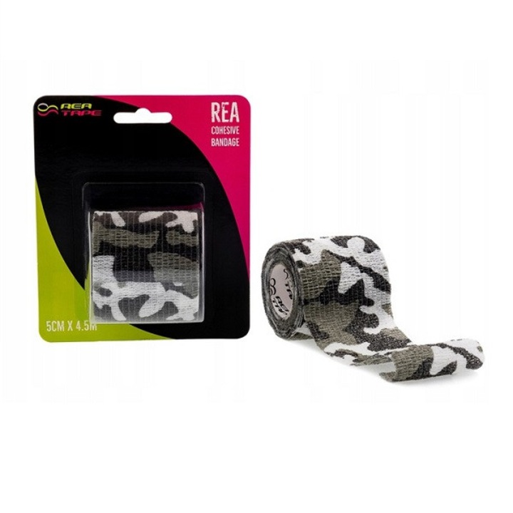 Bandaj Coeziv, Rea Tape, 5 cm x 4.5 m, Camuflaj Gri