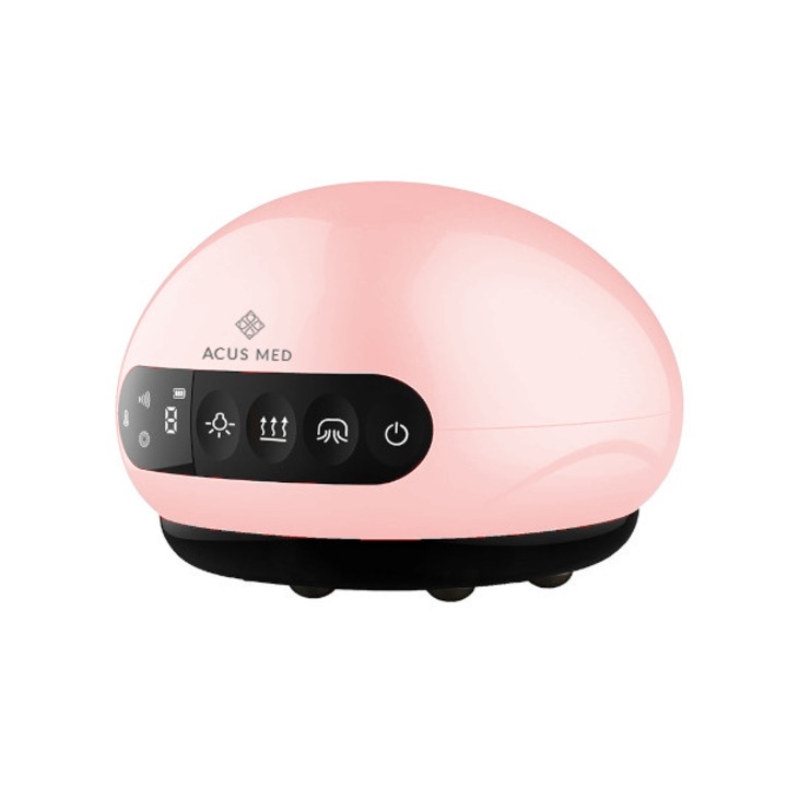 Ventuza electrica masaj anticelulitic uCute roz 10 x 8,5 x 6 cm 3 niveluri incalzire 5 moduri aspirare reducere celulita fermitate piele relaxare tonifiere wellness utilizare acasa