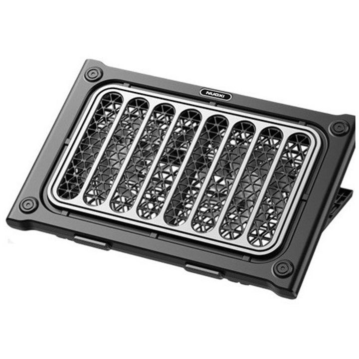 Cooler pentru laptop cu 2 ventilatoare, ajustabil, negru