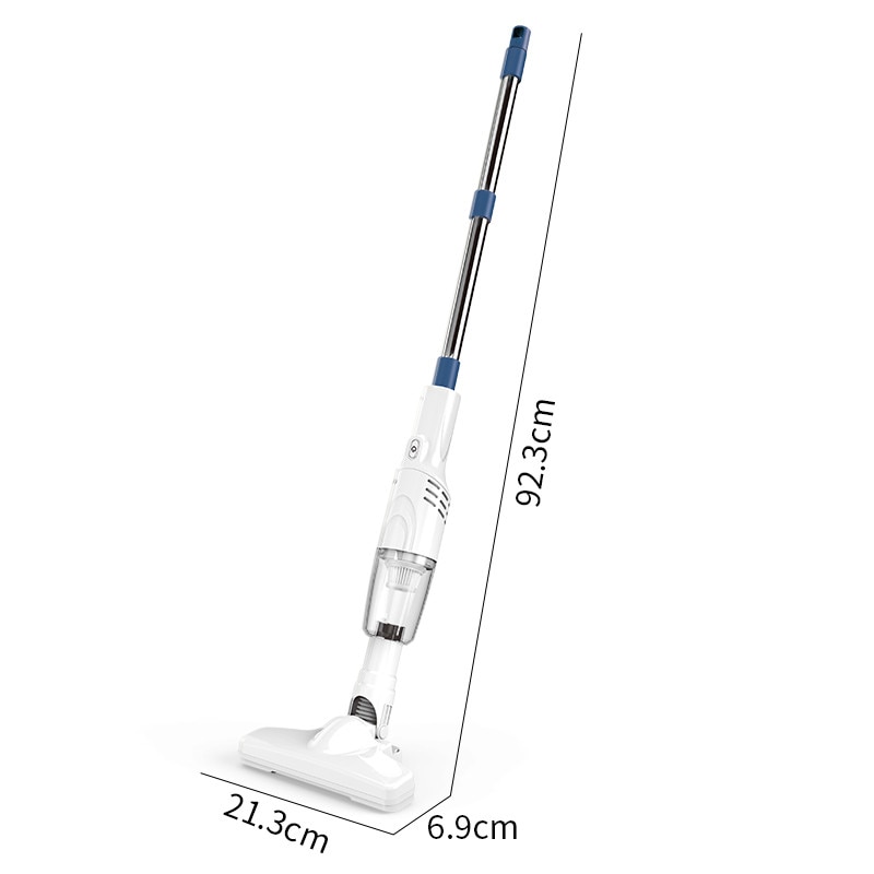 Aspirator fara fir Lingo, 6000Pa, autonomie 30 min, perii interschimbabile, alb