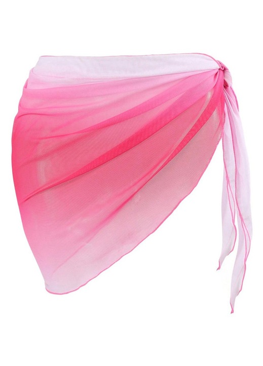 Sarong plaja TRADERPLUS, design usor, roz, dimensiune universala