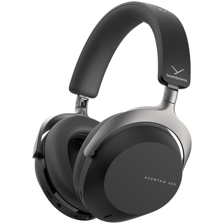 Слушалки Over-Ear Beyerdynamic Aventho 300, Bluetooth, STELLAR.45, Dolby Atmos Spatial Audio, ANC, Автономност 50 часа, Black