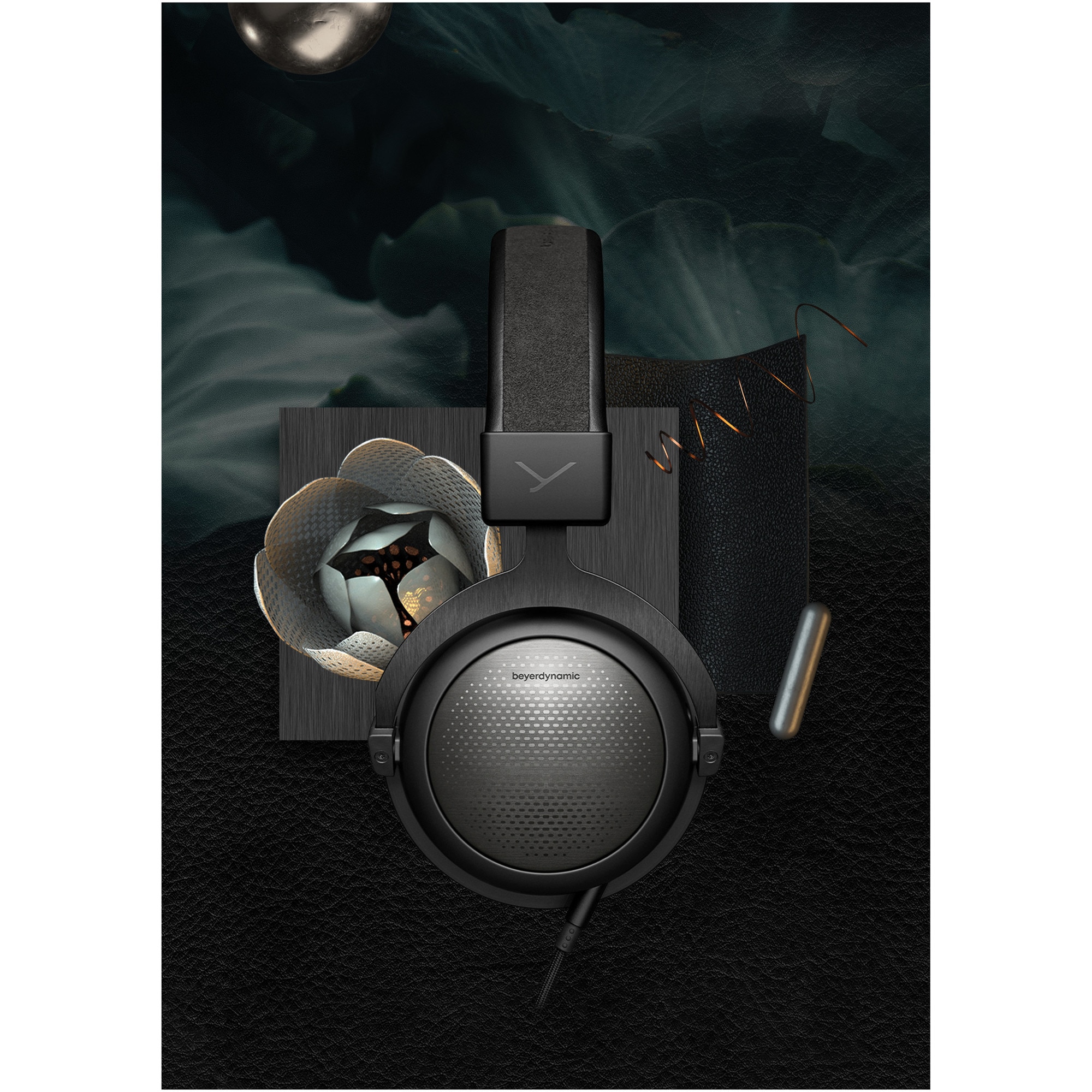 Casti Over-Ear Beyerdynamic T5 3rd generation, Cu Fir, Hi-Res Audio, Tesla Technology, Black