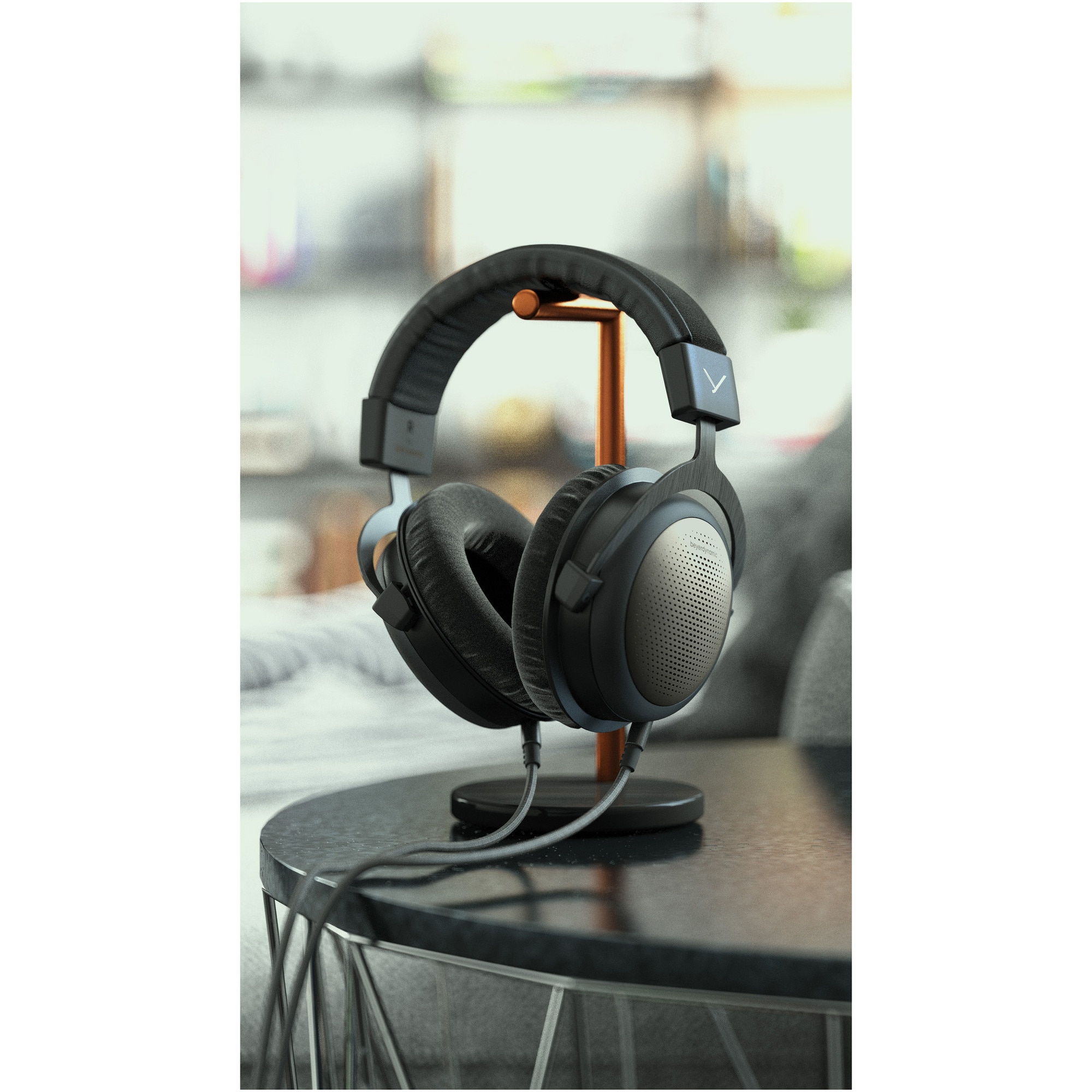 Casti Over-Ear Beyerdynamic T1 3rd generation, Cu Fir, Hi-Res Audio, Tesla Technology, Black