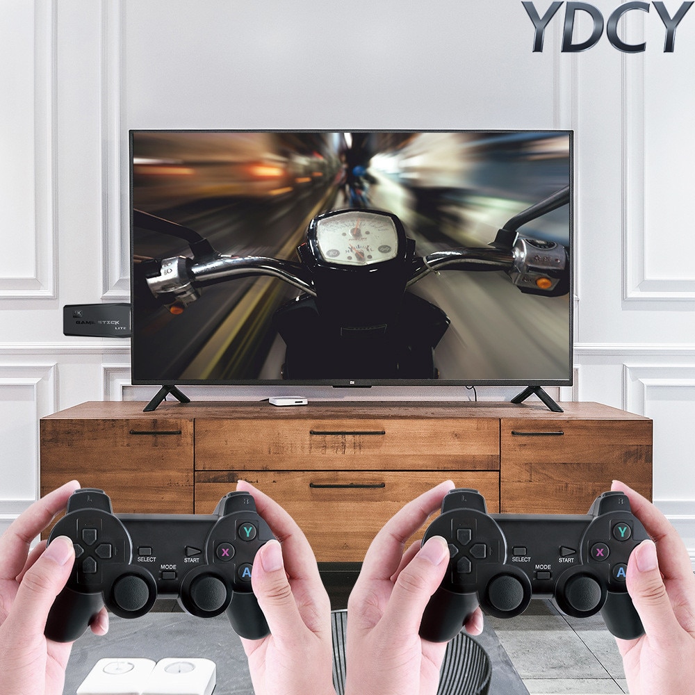 Consola de jocuri video retro YDCY™ cu peste 20.000 de jocuri retro, HDMI 4K si 2 controllere wireless 2.4G pentru televizoare, proiectoare si monitoare