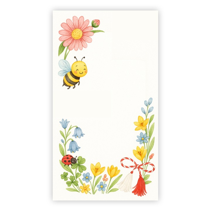 200 darabos Martisor témájú kártyakészlet, többszínű, méretek: 9x5cm, nyomtatás: Legendary Print