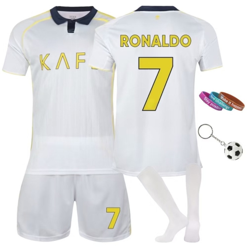 Echipament Sportiv Copii Juventus Ronaldo Tricou Fotbal, Poliester