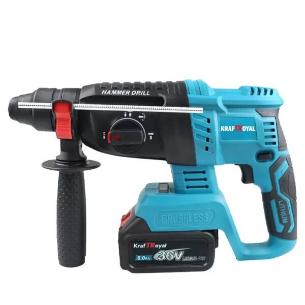 Set 4 scule electrice StahlMayer Black XR 36V 10Ah – perforator cu