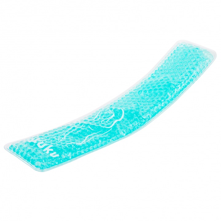 Set 2 comprese cu gel reutilizabile pentru zona perineala Akuku, utilizare rece/cald, dimensiune 25x5cm, fara latex/plumb/ bisfenol, 20 bucati huse de unica folosinta inlocuibile incluse