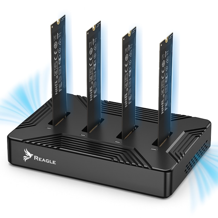 Adaptor Handbook Pentru 4X Nvme Pcie 2In1 Sata Ngff M.2 Ssd-Uri Usb 3.2 Reader Reagle