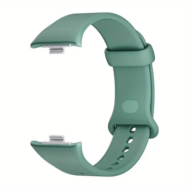 OEM Szíj, Redmi Watch 4 / Watch 5 / Mi Band 8 / Band 8 Pro / Band 9 / Band 9 Pro okosórákkal kompatibilis, szilikon, fenyőzöld
