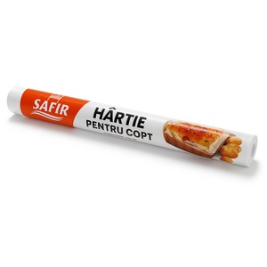 Hartie de copt, alba, siliconata, lata, SAFIR 40cm X 6m