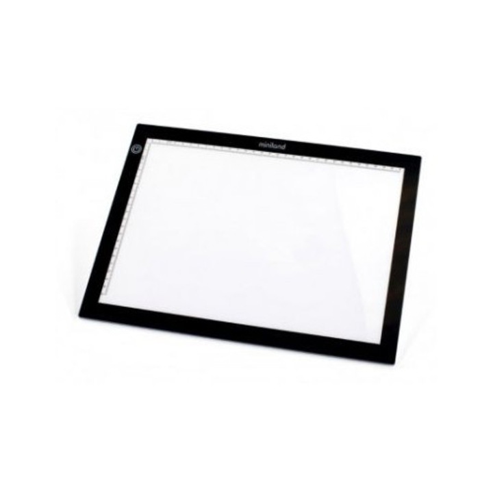 Panou luminos A3 Miniland set cu cablu micro USB, activități educaționale, plastic, peste 3 ani