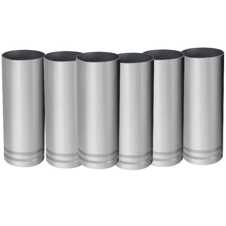 Set 6 pahare din inox de masurat alcool RAKI 100ml