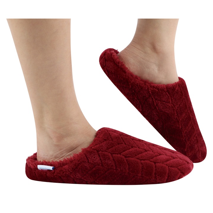 Papuci Snoozies Chevron, Visiniu, 40-42