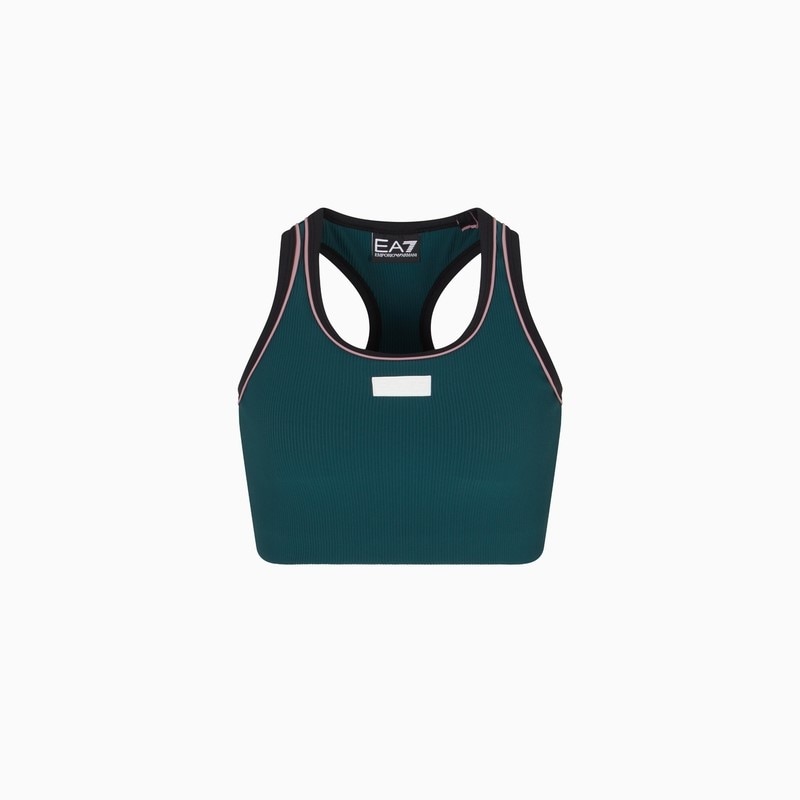 Bustiera EA7 pentru Femei, vigor7 lab w ribbed bra, 7W000576