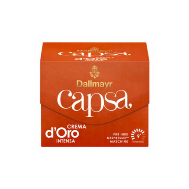 Capsule Aluminiu Dallmayr Capsa Crema d’Oro Intensa – Compatibile Nespresso