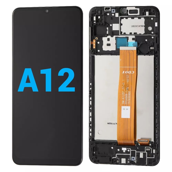 Display Ecran Lcd pentru Samsung A12 (A125 / A127) cu Rama Negru