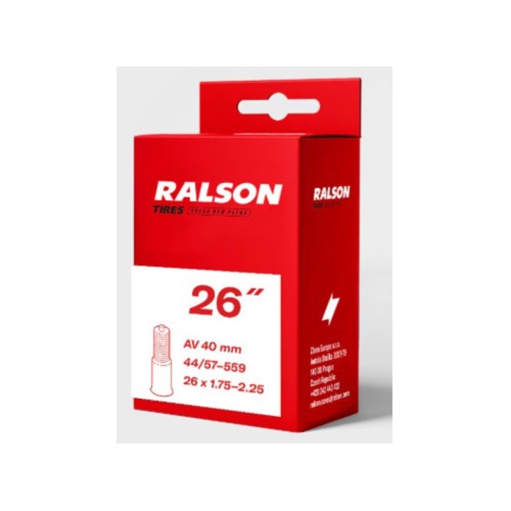 Камера за велосипед Ralson 26 x 1.75-2.25 с Schrader клапан 40 мм бутил