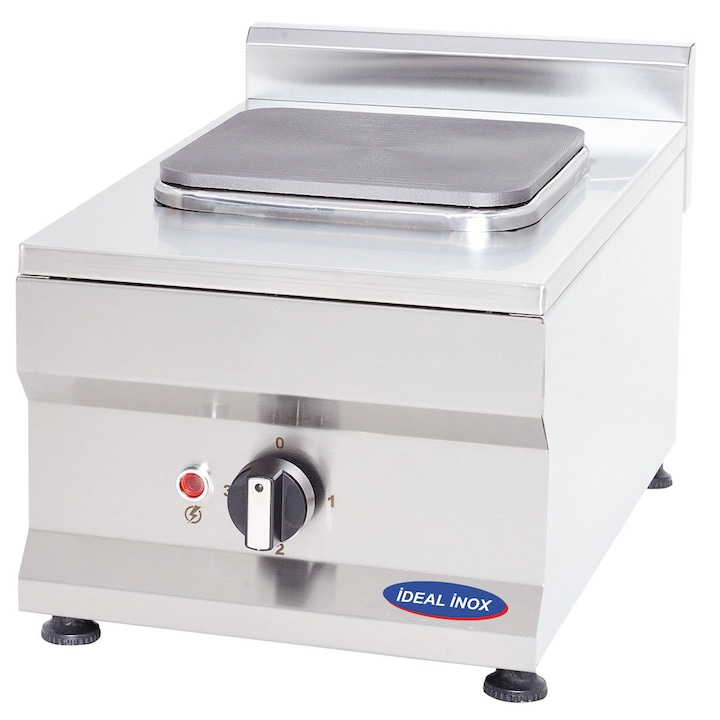 Aragaz electric cu 1 foc patrat Ideal Inox Linia 500
