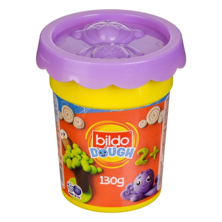 Bildo DOH Plastilina Mov cu Capac Forma Model de Animal 130g