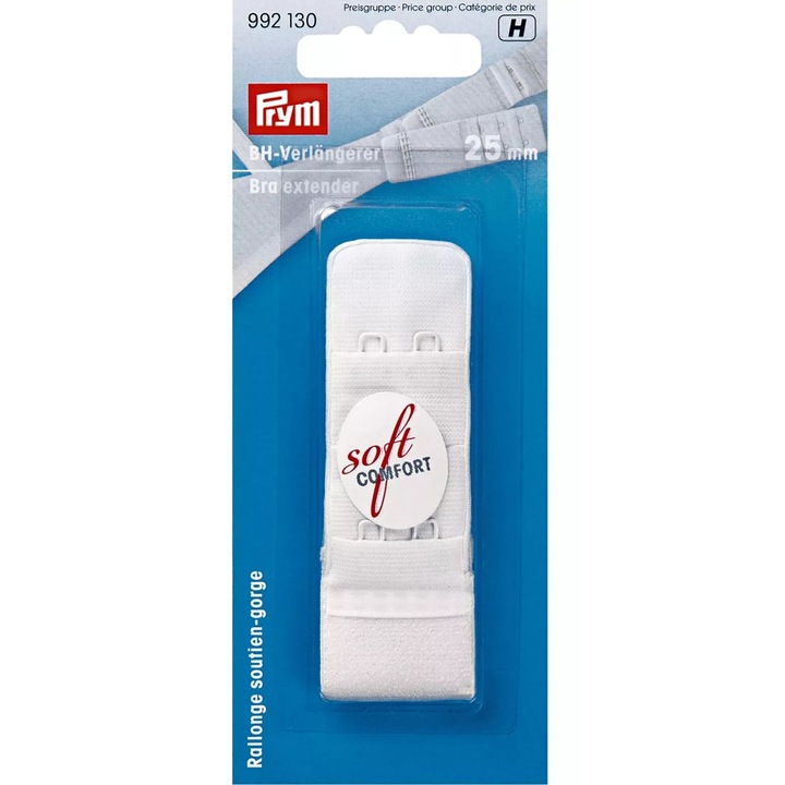 Prym melltartóhosszabbító, 3x2 akasztó, 25 mm, fehér, 1 darab