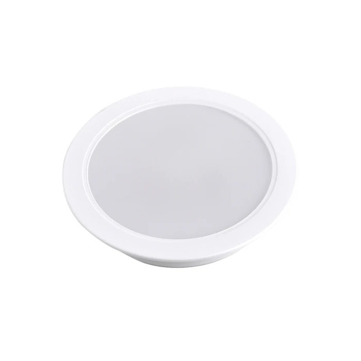 Spot LED incastrat Hoff, 12 W, lumina neutra, alb, D145 mm