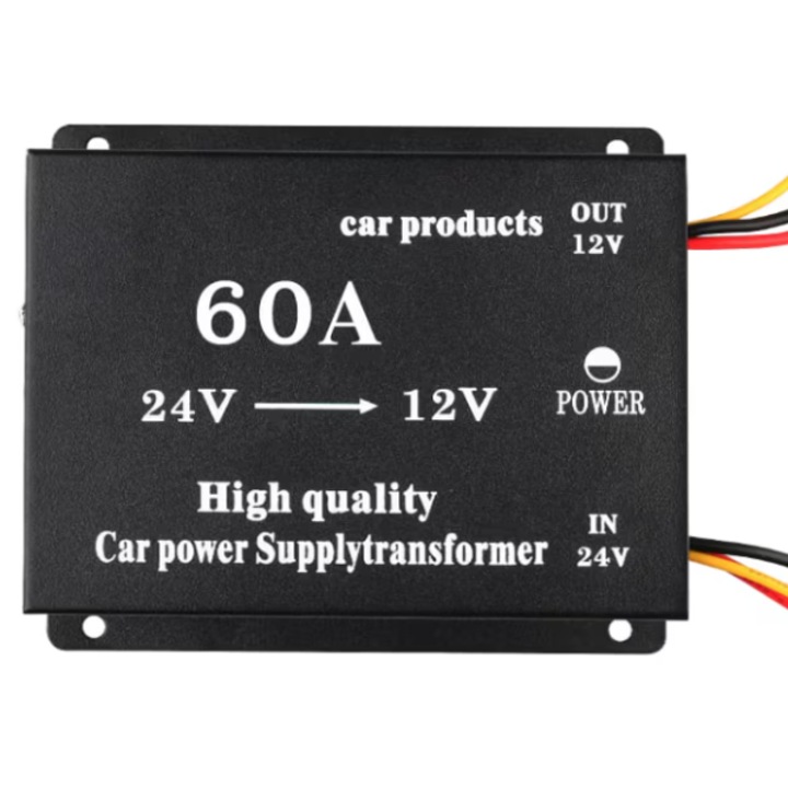 Convertor auto 60A tensiune 24v la 12v