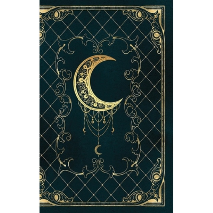Magic moon grimoire: Lined Notebook - 120 pages - Vintage Book