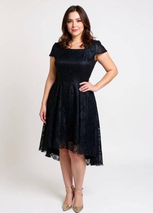 Rochie dantela, eleganta, neagra, 40 RO