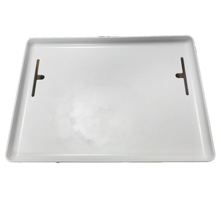 Raft pentru pat/noptiera, cu suport pentru telefon, incarcator, tableta si obiecte, prindere pentru cabluri,32x24x7.5cm, alb, Depozitare pe birou, dreptunghiulara, uz casnic, robusta, usor de instalat